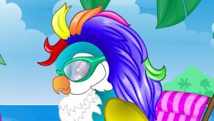 Exotic Parrot Feathers
